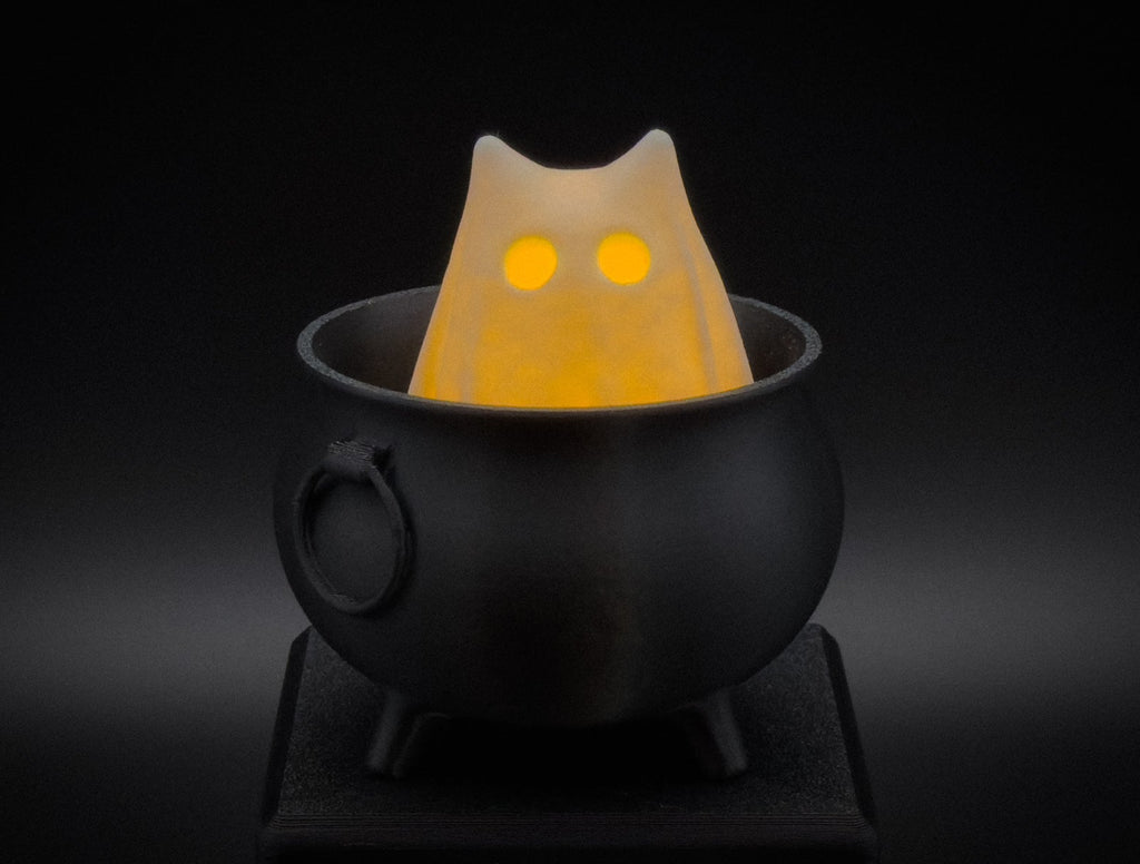 3D Printed Cat and/or Dog Ghost Lamp $15/each or 2/$20!!!