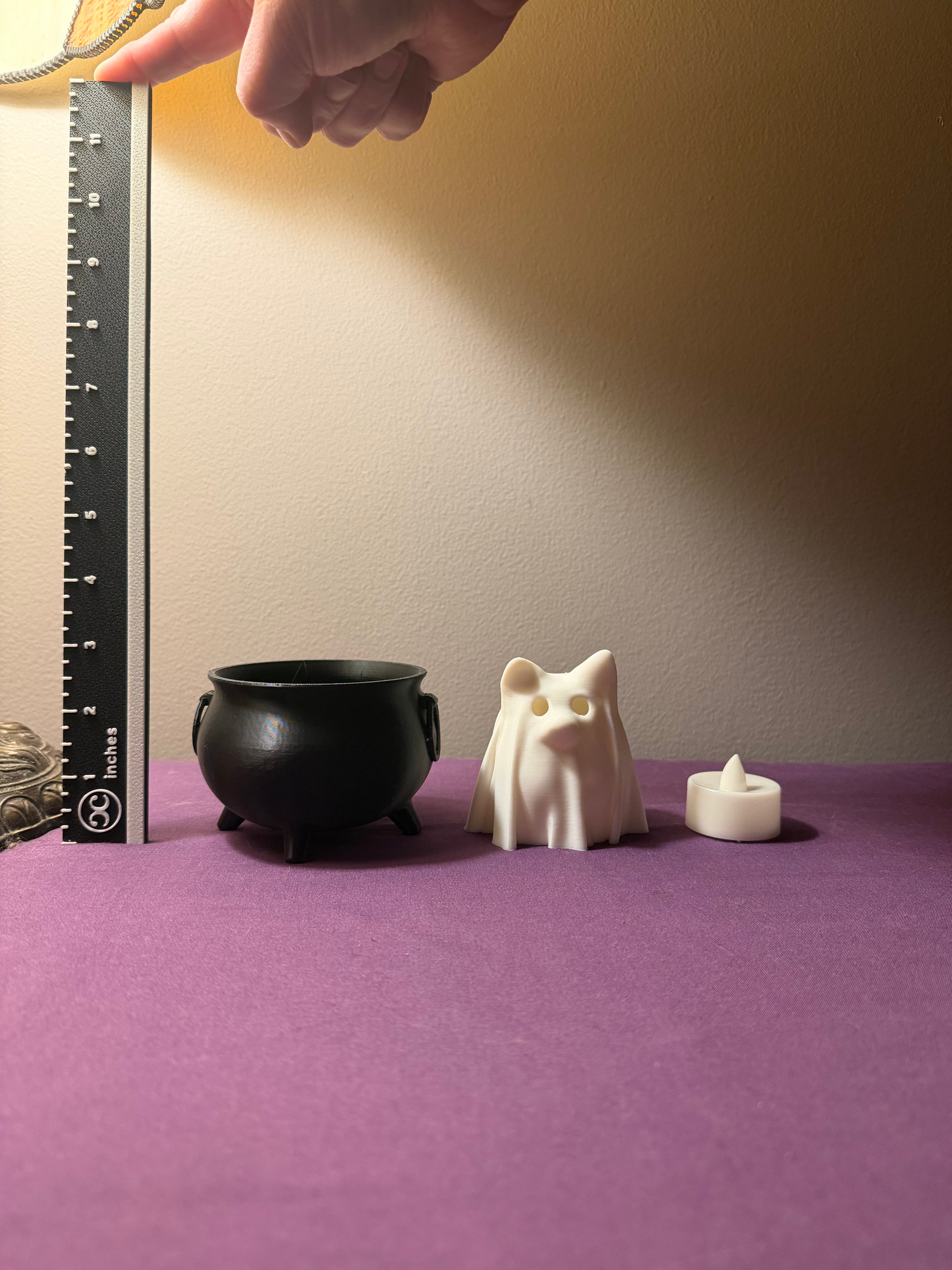 3D Printed Cat and/or Dog Ghost Lamp $15/each or 2/$20!!!